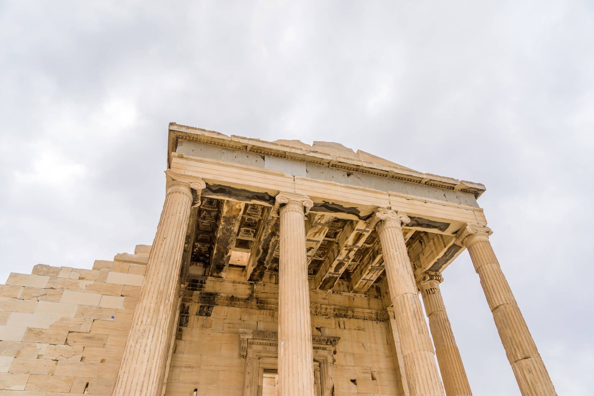 Acropolis (Propilea) with columns Athens