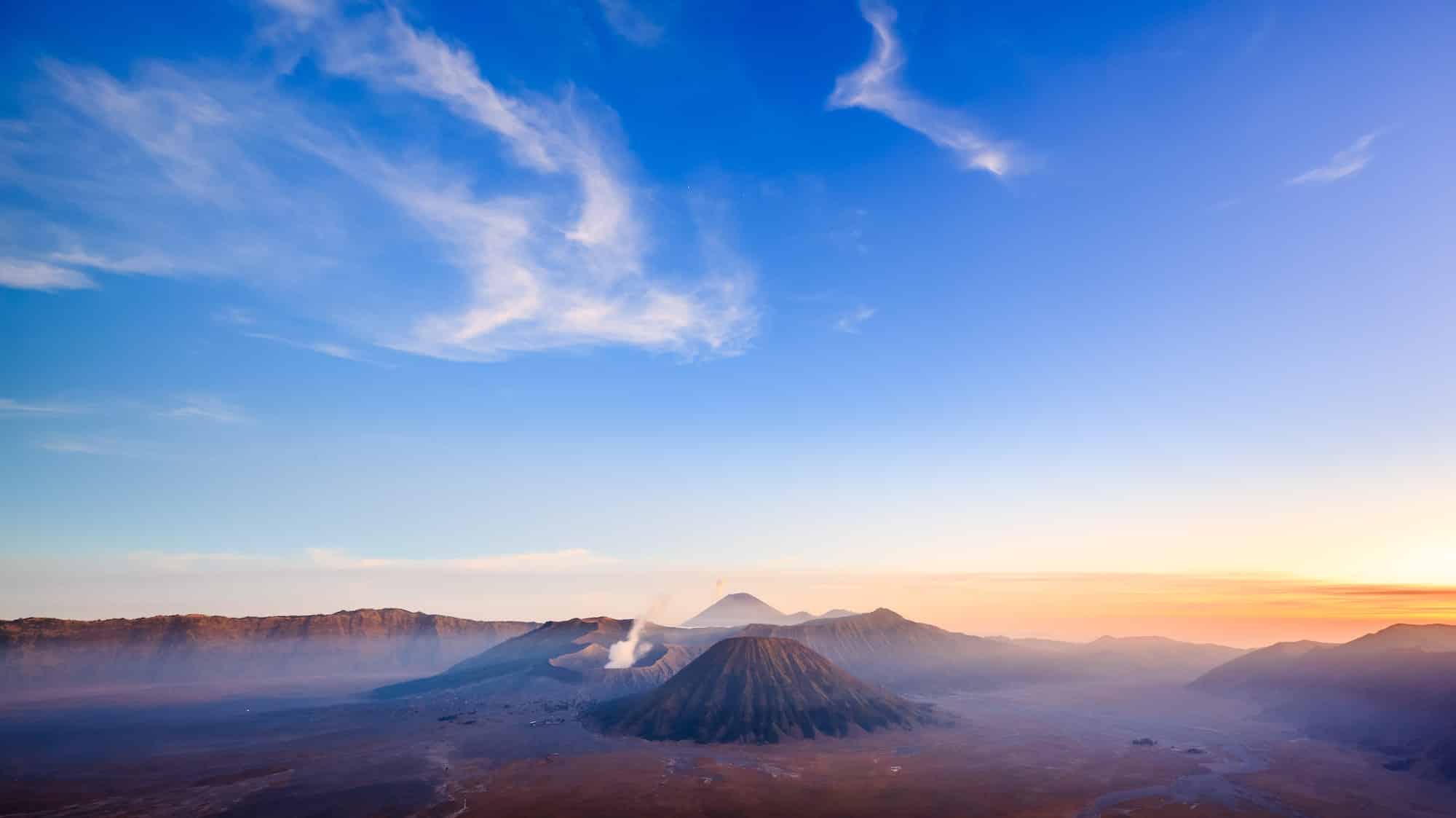 Bromo volcano at sunrise, East Java, Indonesia
