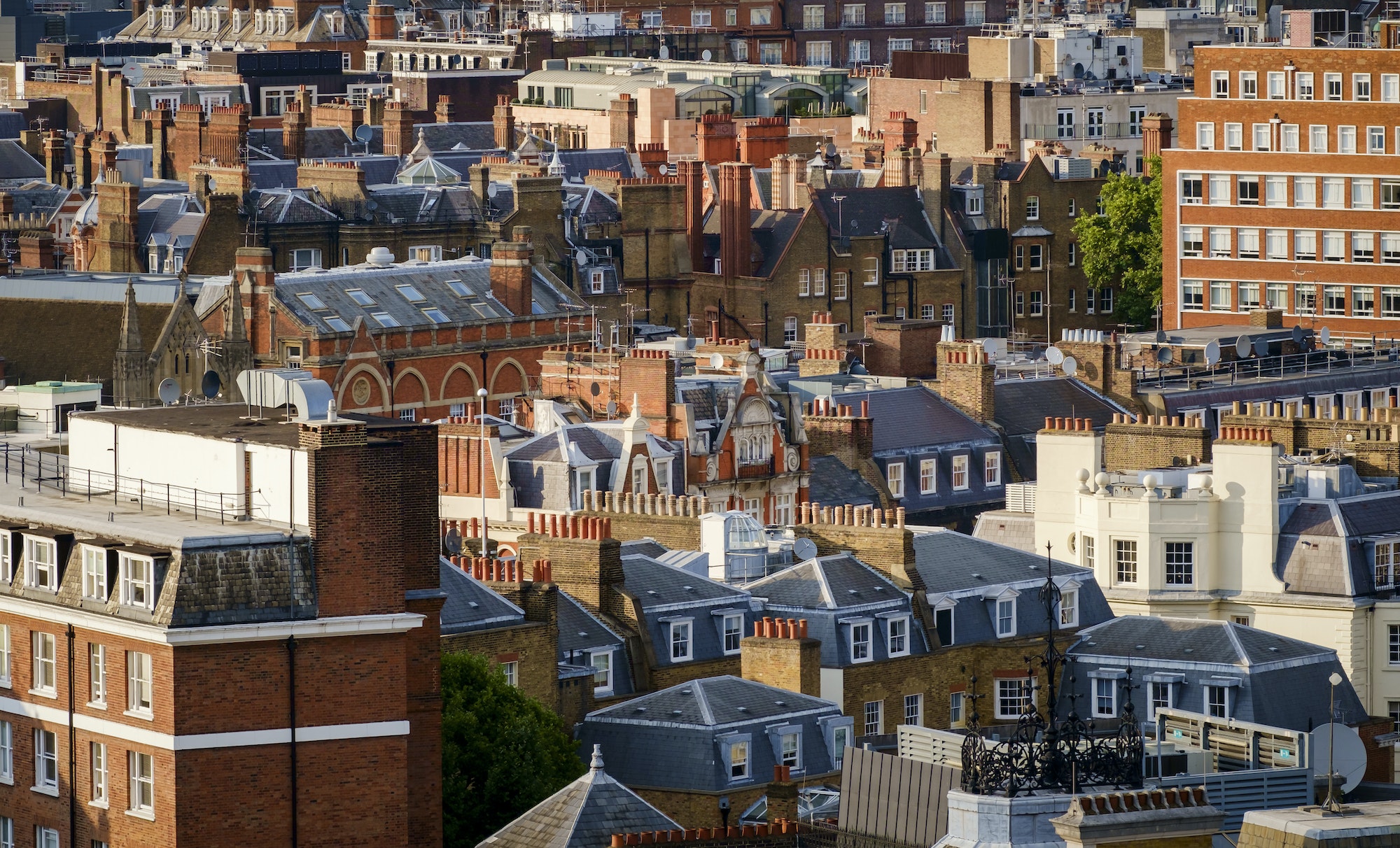 Buildings in cityscape, London, Greater London, England