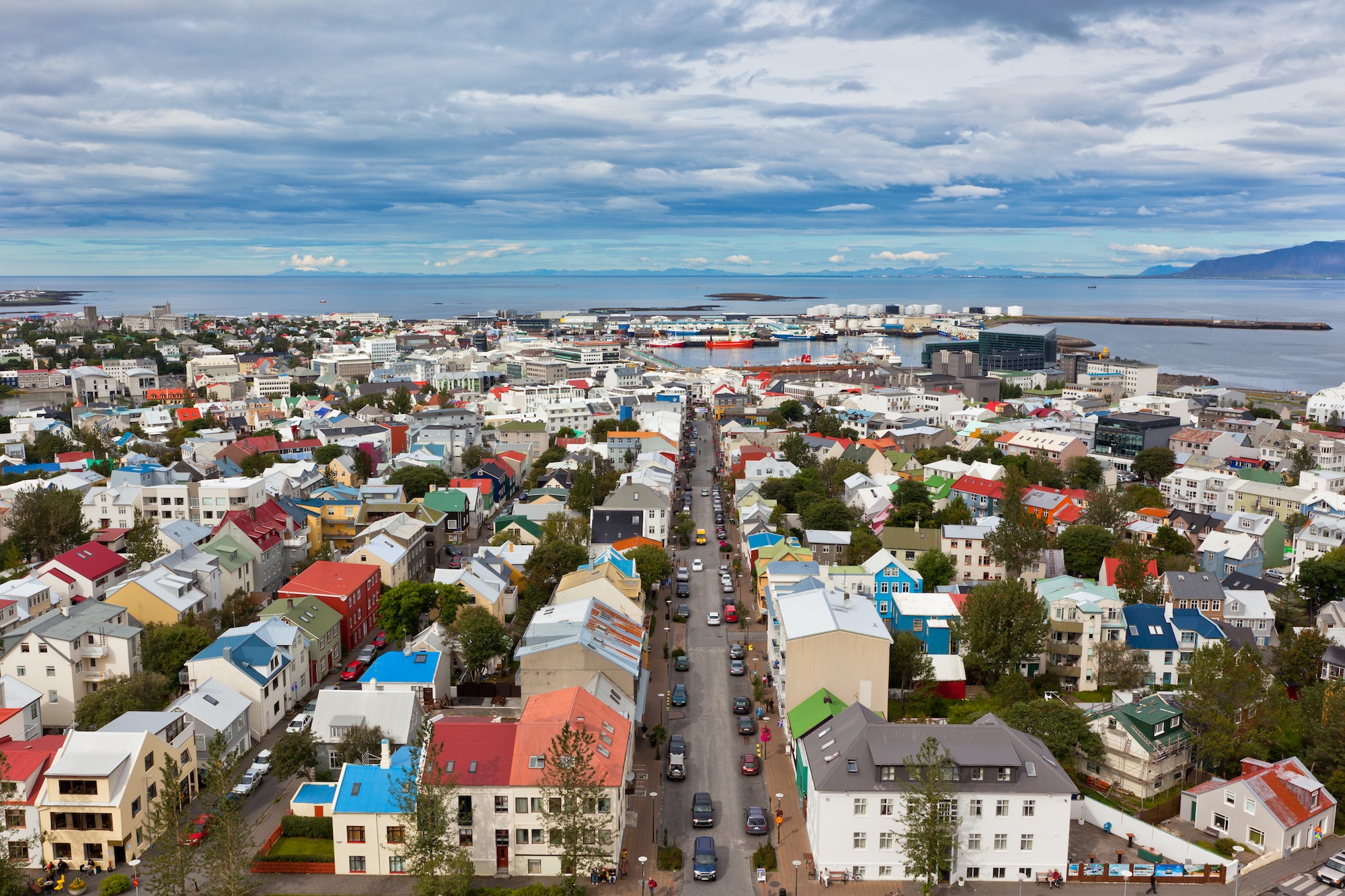 Capital of Iceland, Reykjavik, view