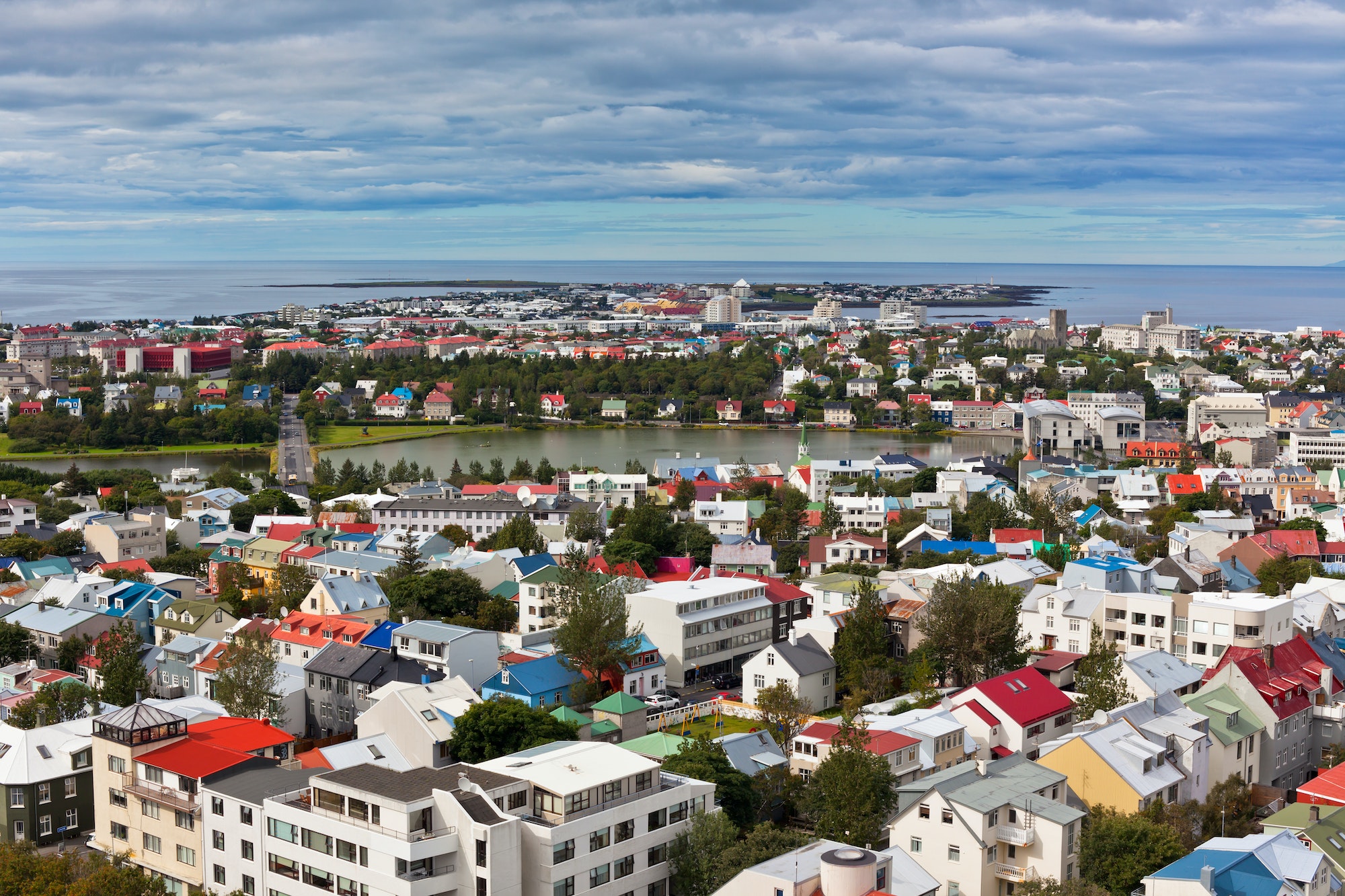 Capital of Iceland, Reykjavik, view