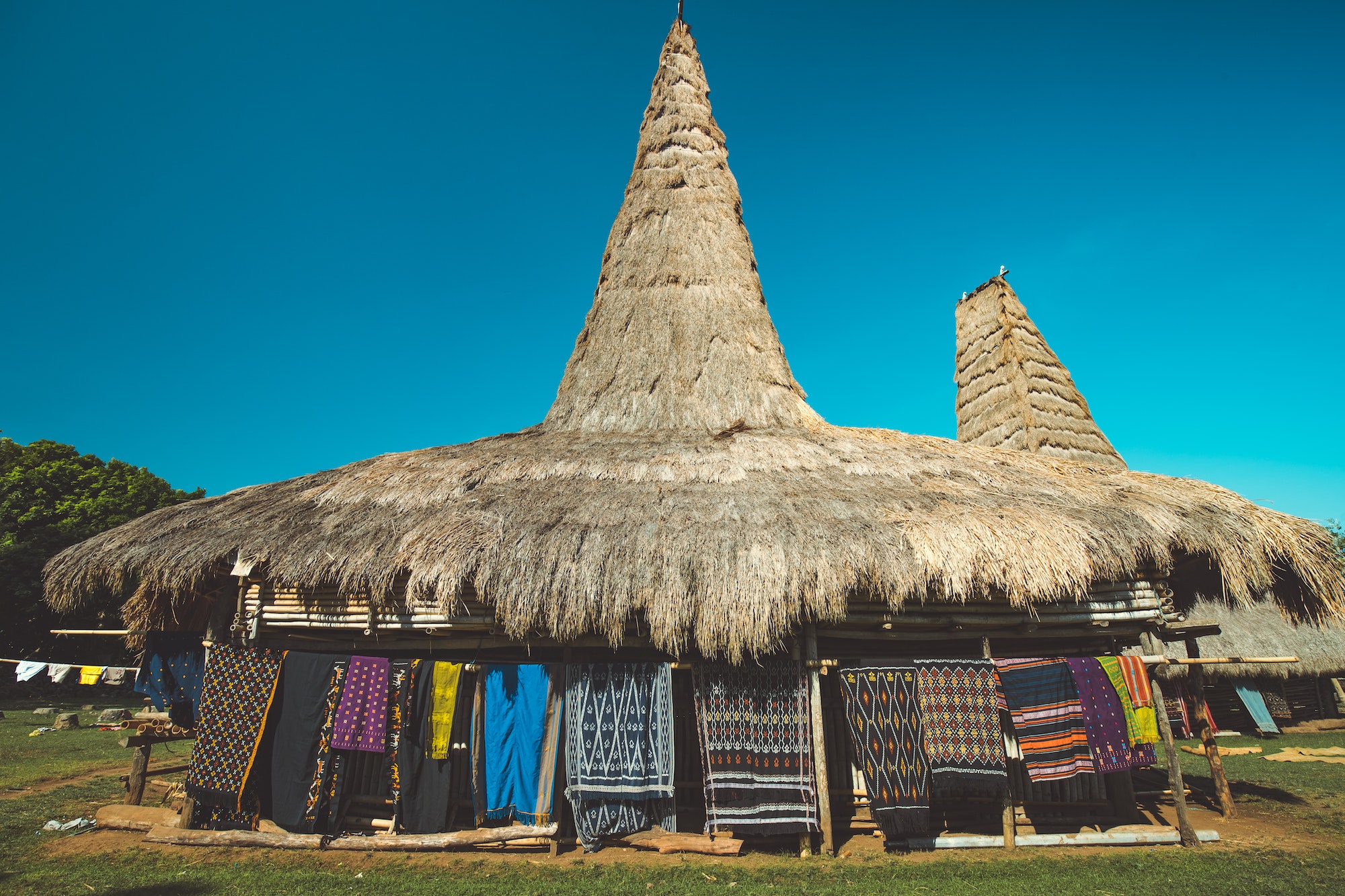 Close-up traditional Sumbanese hut. Indonesia