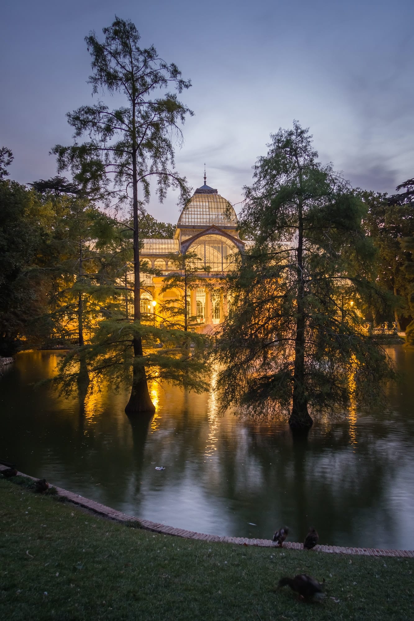 Crystal palace in Buen Retiro park, Madrid