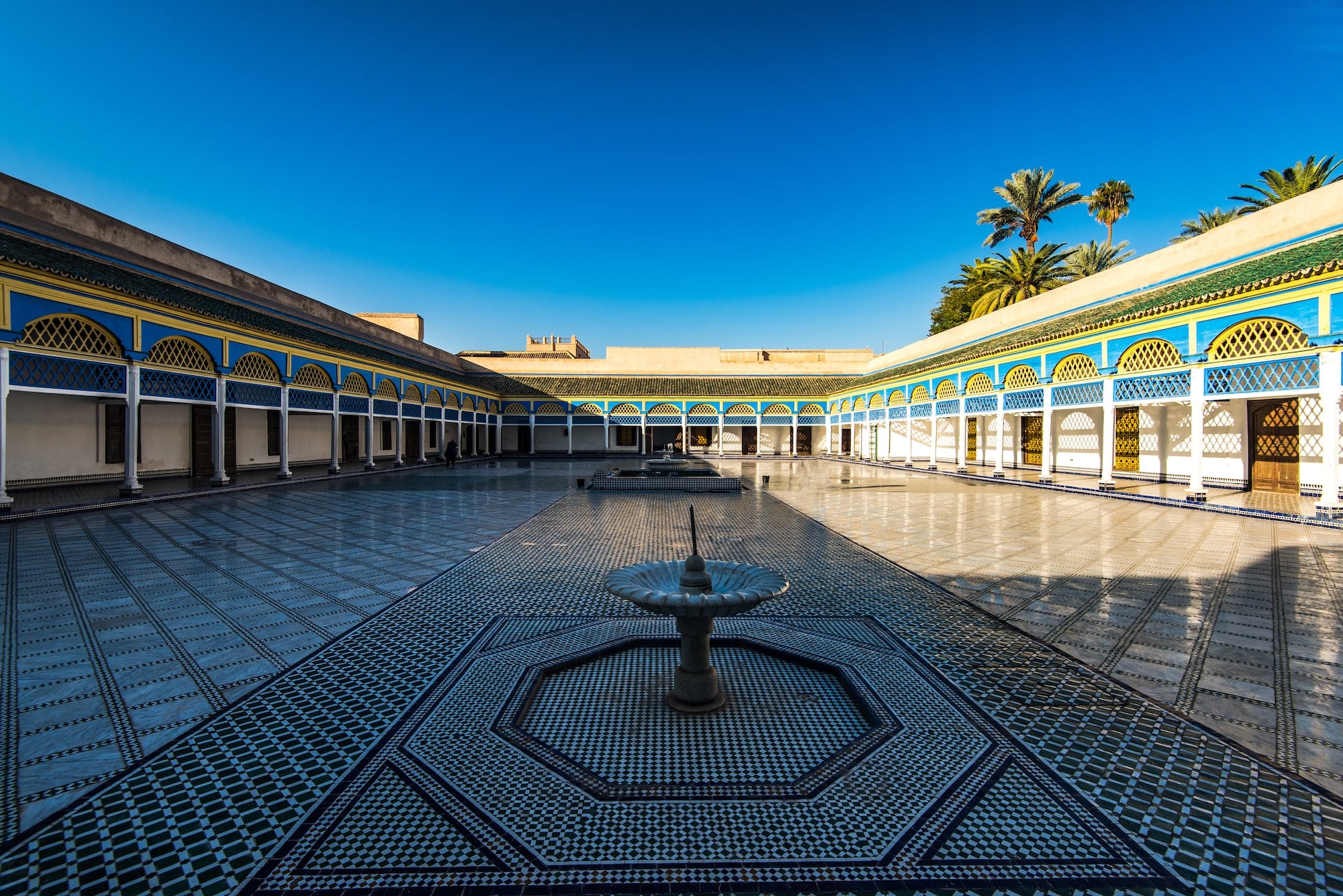 Fountain in Bahia Palace,Marrakesh,Morocco