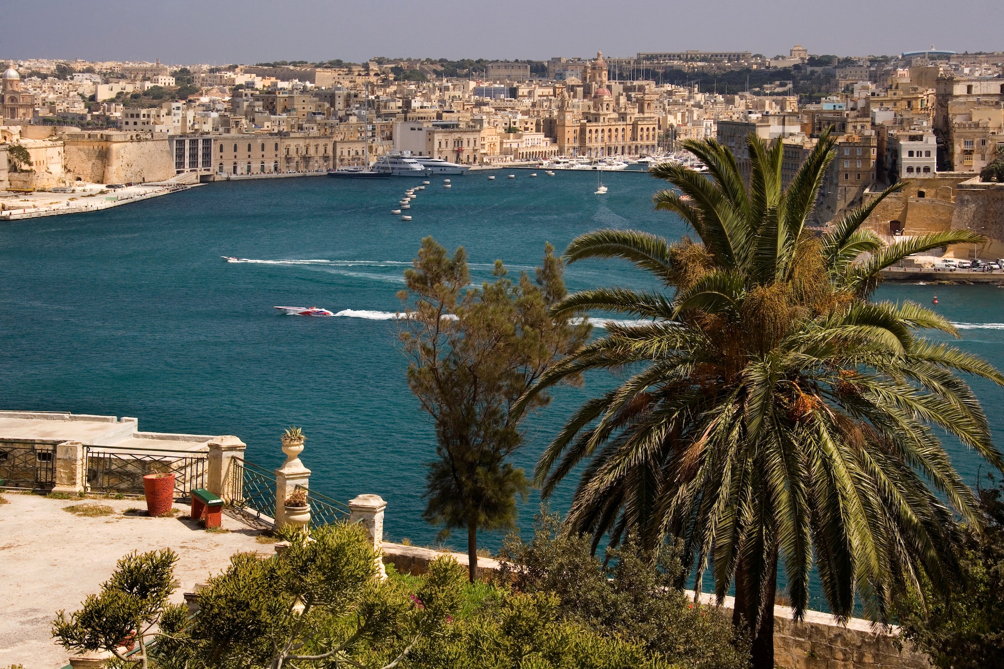 Grand Harbor of Valletta on the island of Malta
