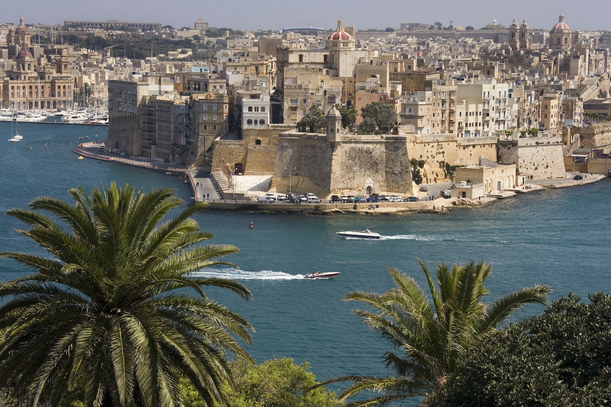 Grand Harbor of Valletta on the island of Malta