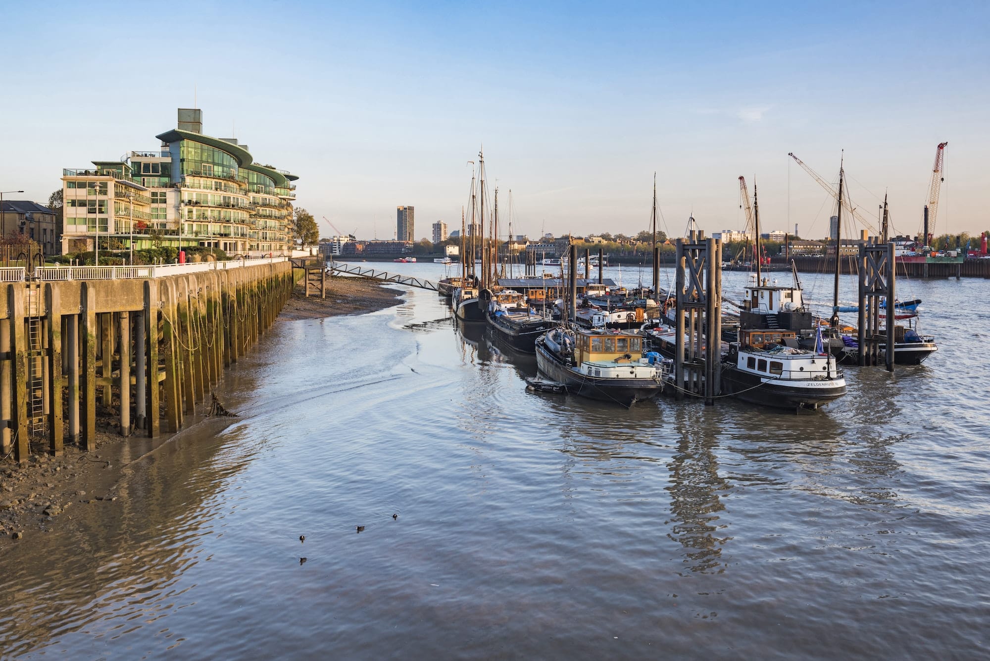 Hermitage Community Moorings, Tower Hamlets, London, England