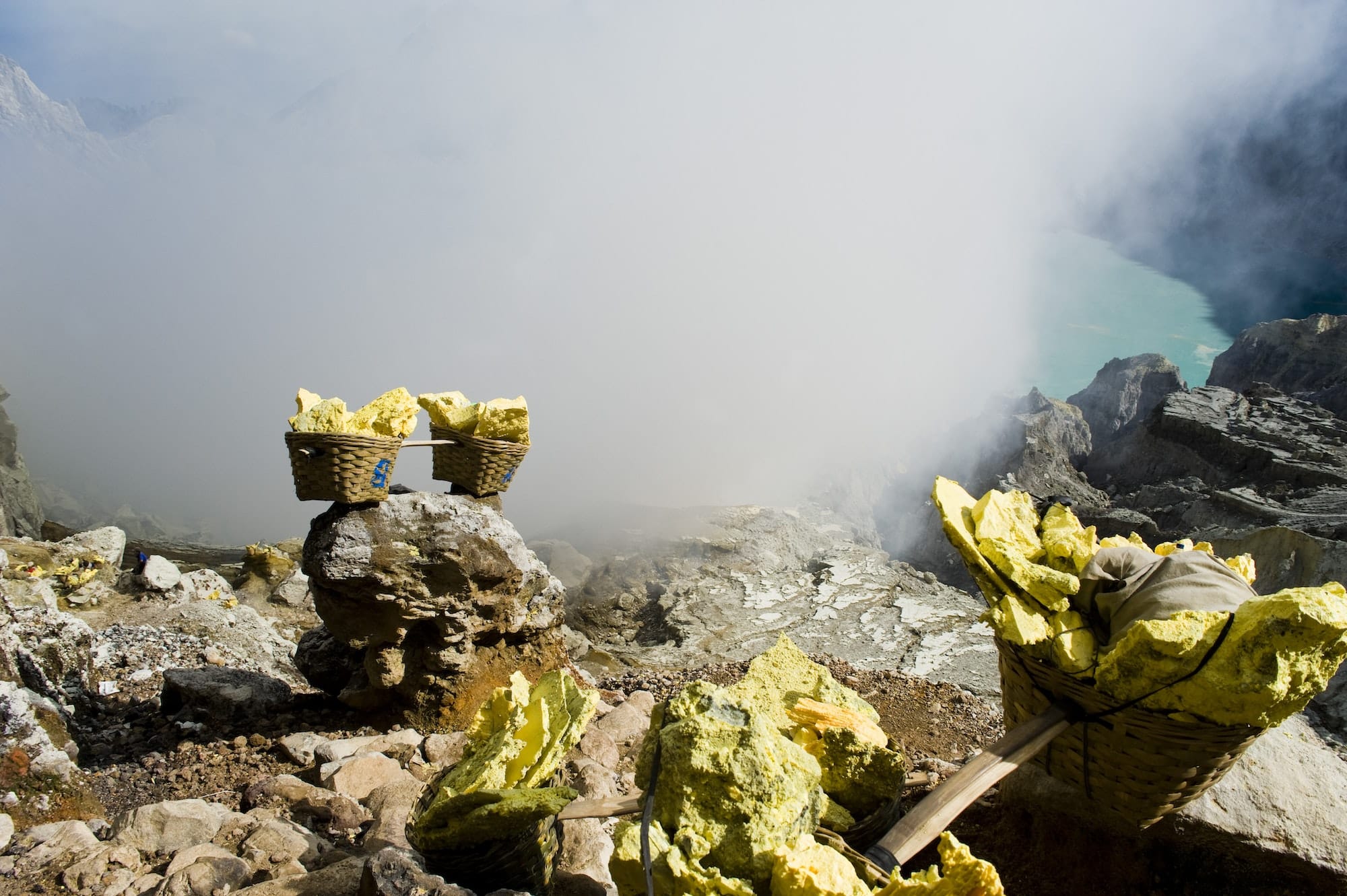 Kawah Ijen Volcano, Java, Indonesia, Asia