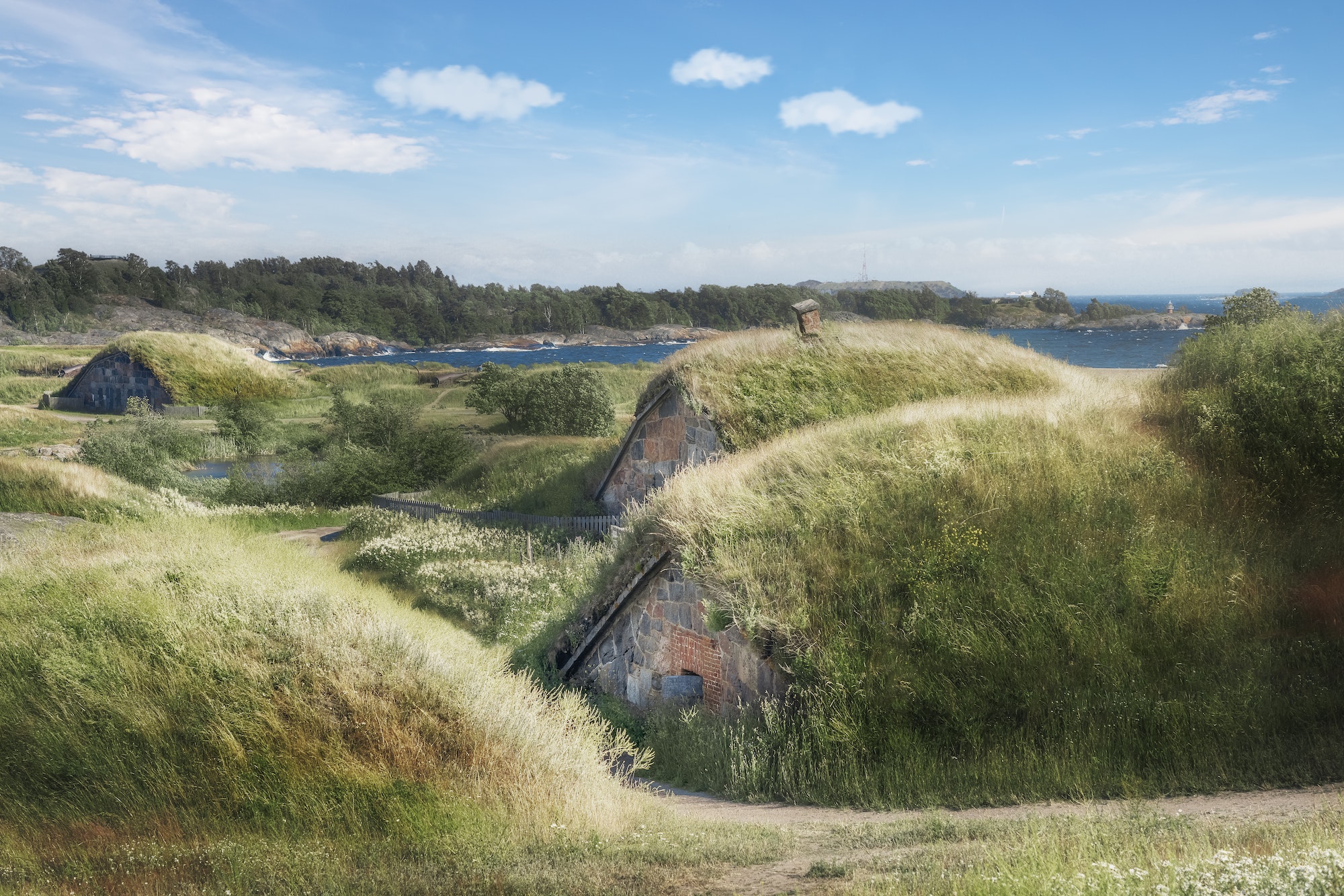 Kustaanmiekka Sand Banks and Artillery in Suomenlinna - Helsinki, Finland