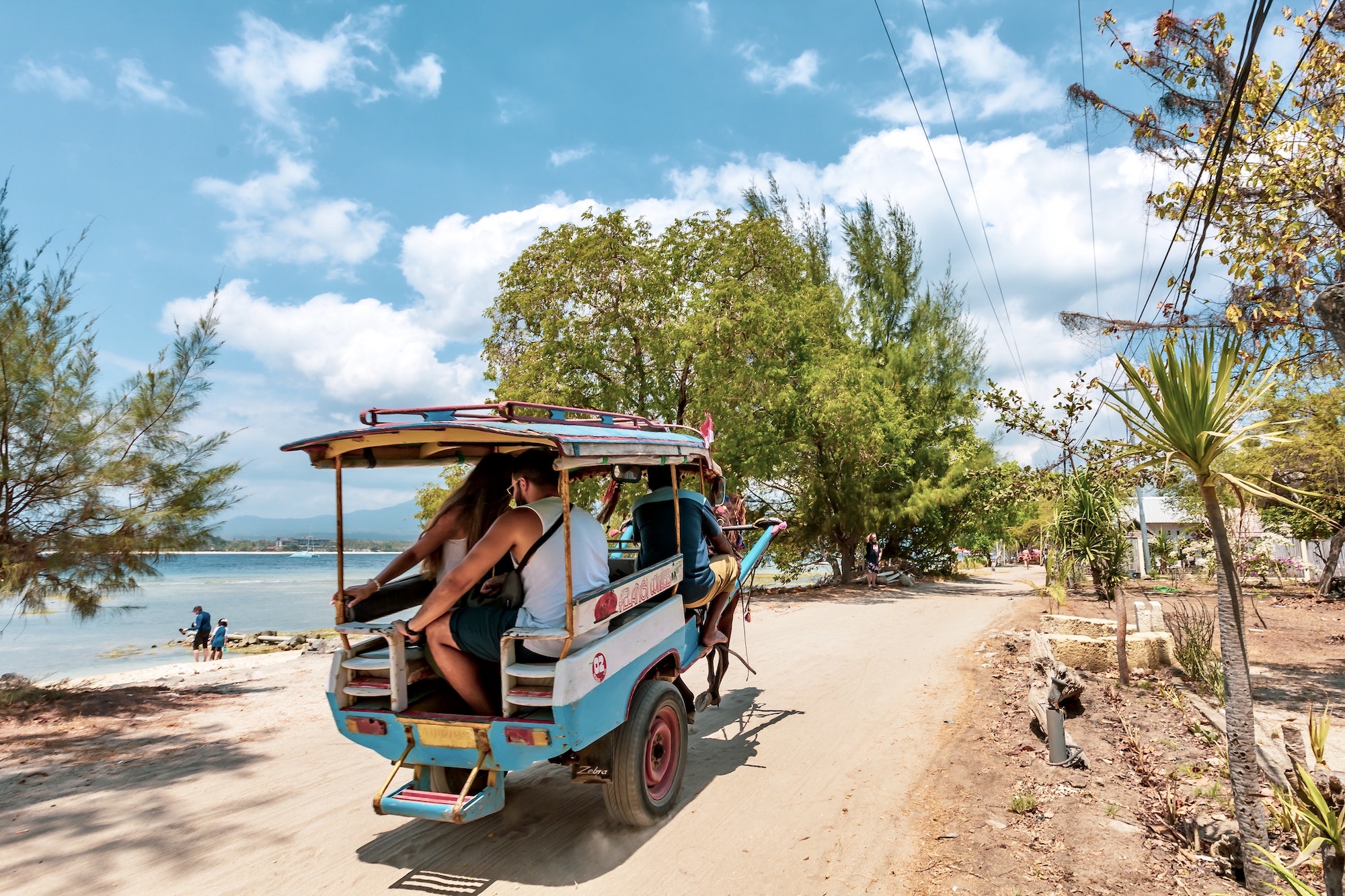 Local transport on Indonesian island with no cars