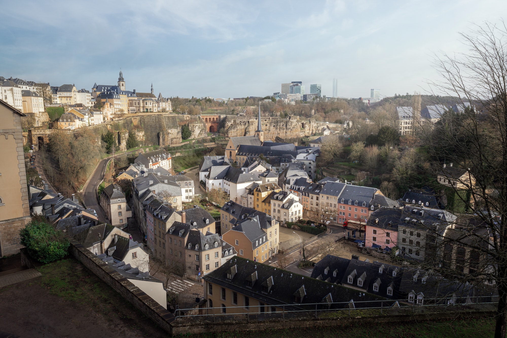 Luxembourg city skyline - Luxembourg City, Luxembourg