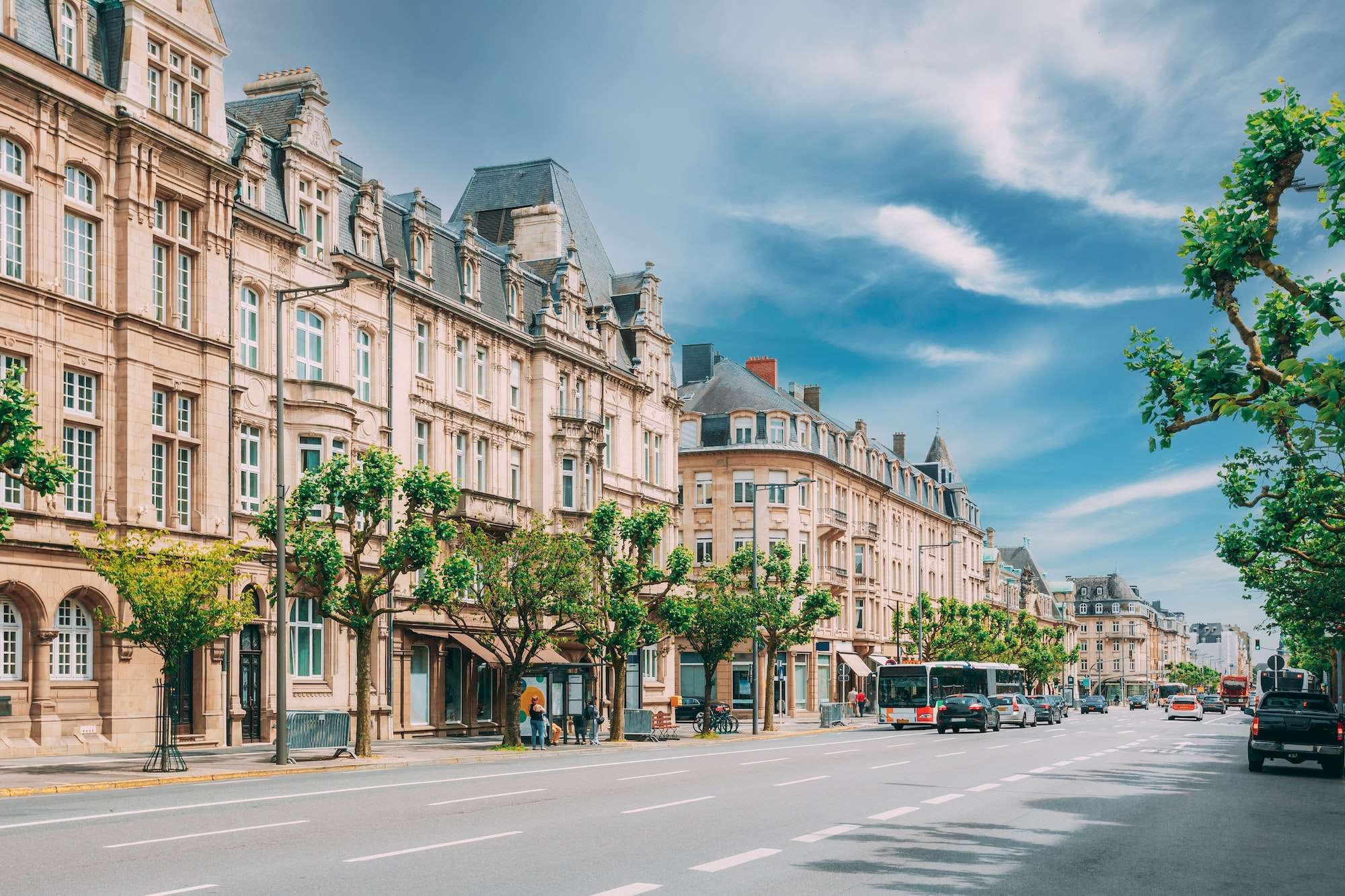 Luxembourg. High Authority of the European Coal and Steel Community. Traffic In street