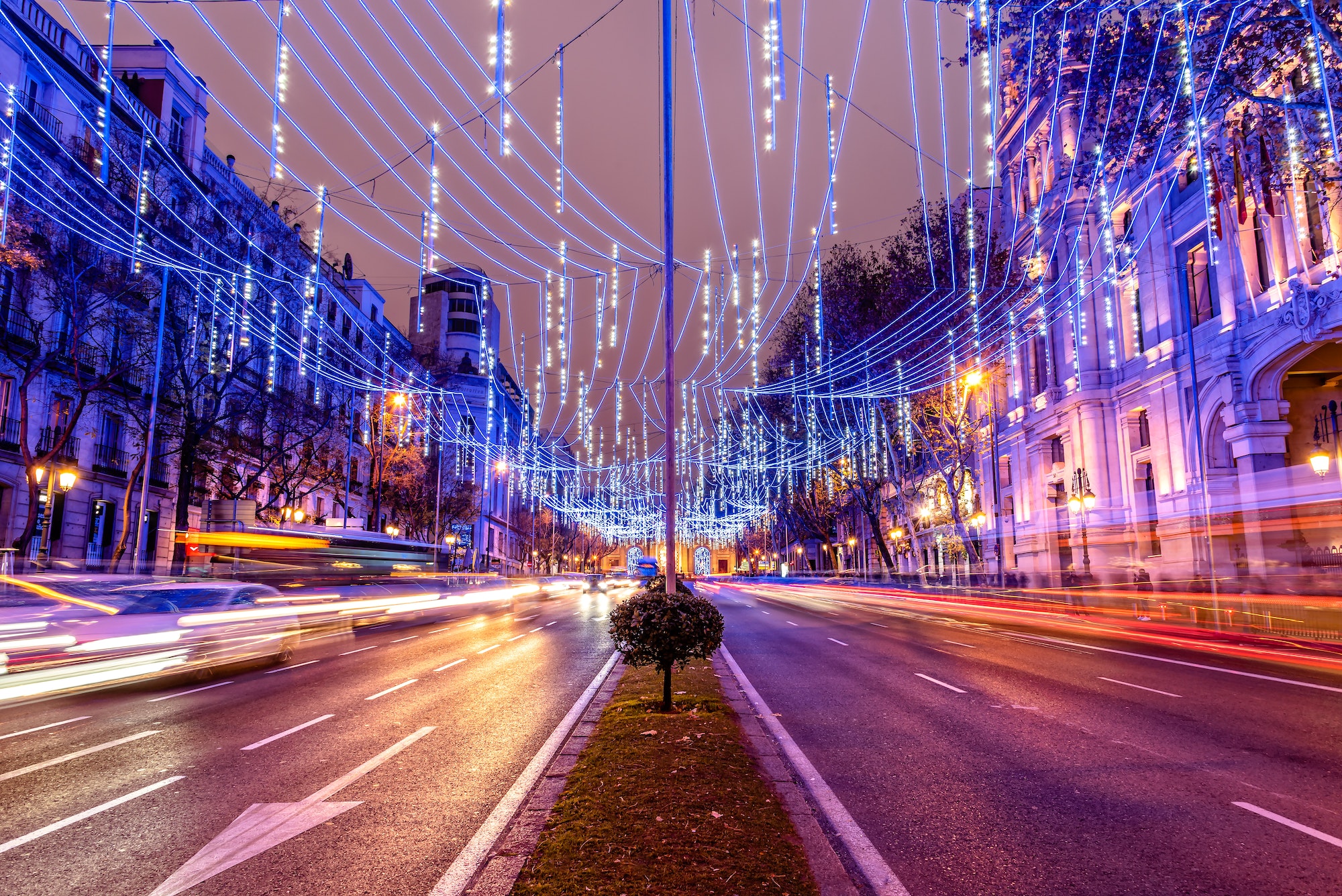 Madrid illuminated at Christmas