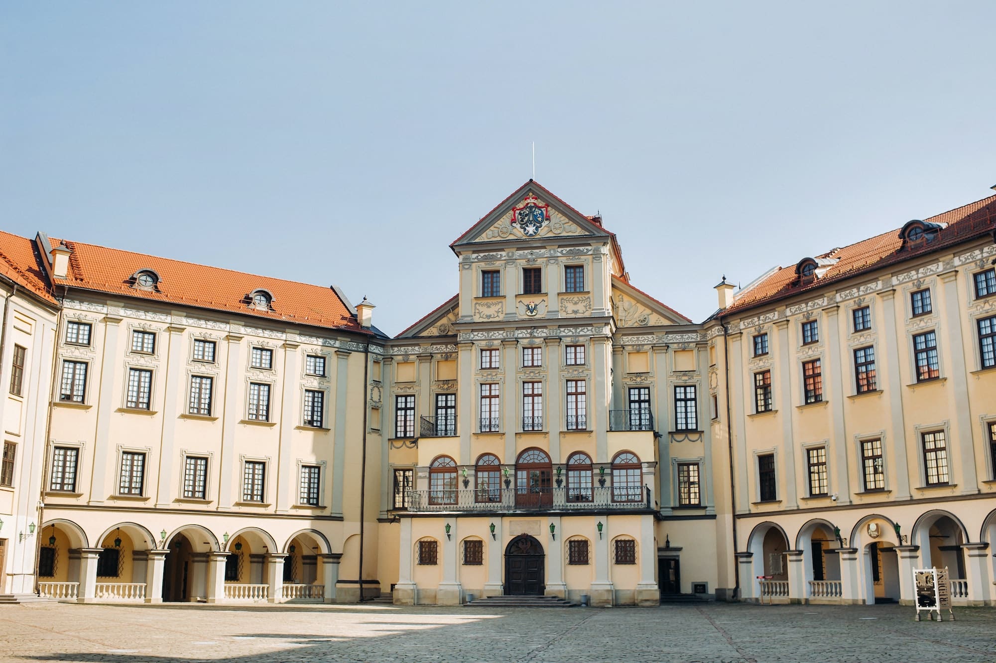 Medieval castle in Nesvizh, Minsk region, Belarus.Nesvizh castle