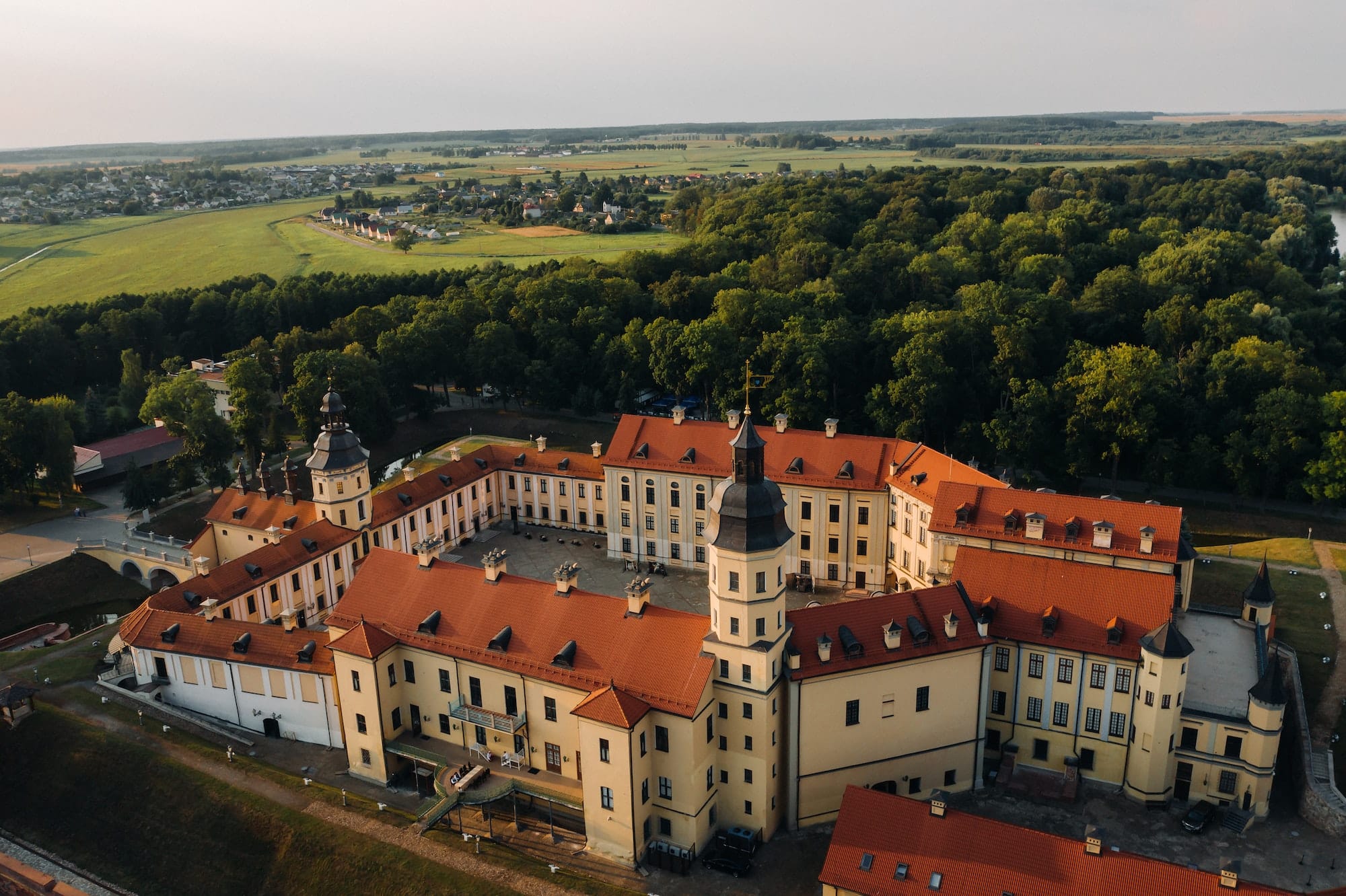 Medieval castle in Nesvizh, Minsk region, Belarus.Nesvizh castle