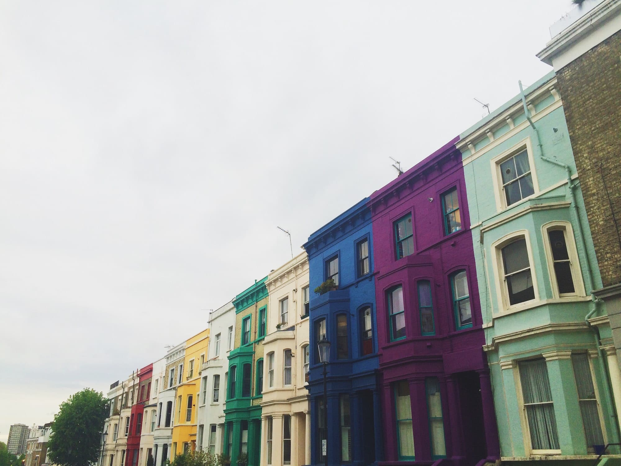 Multicolour London houses