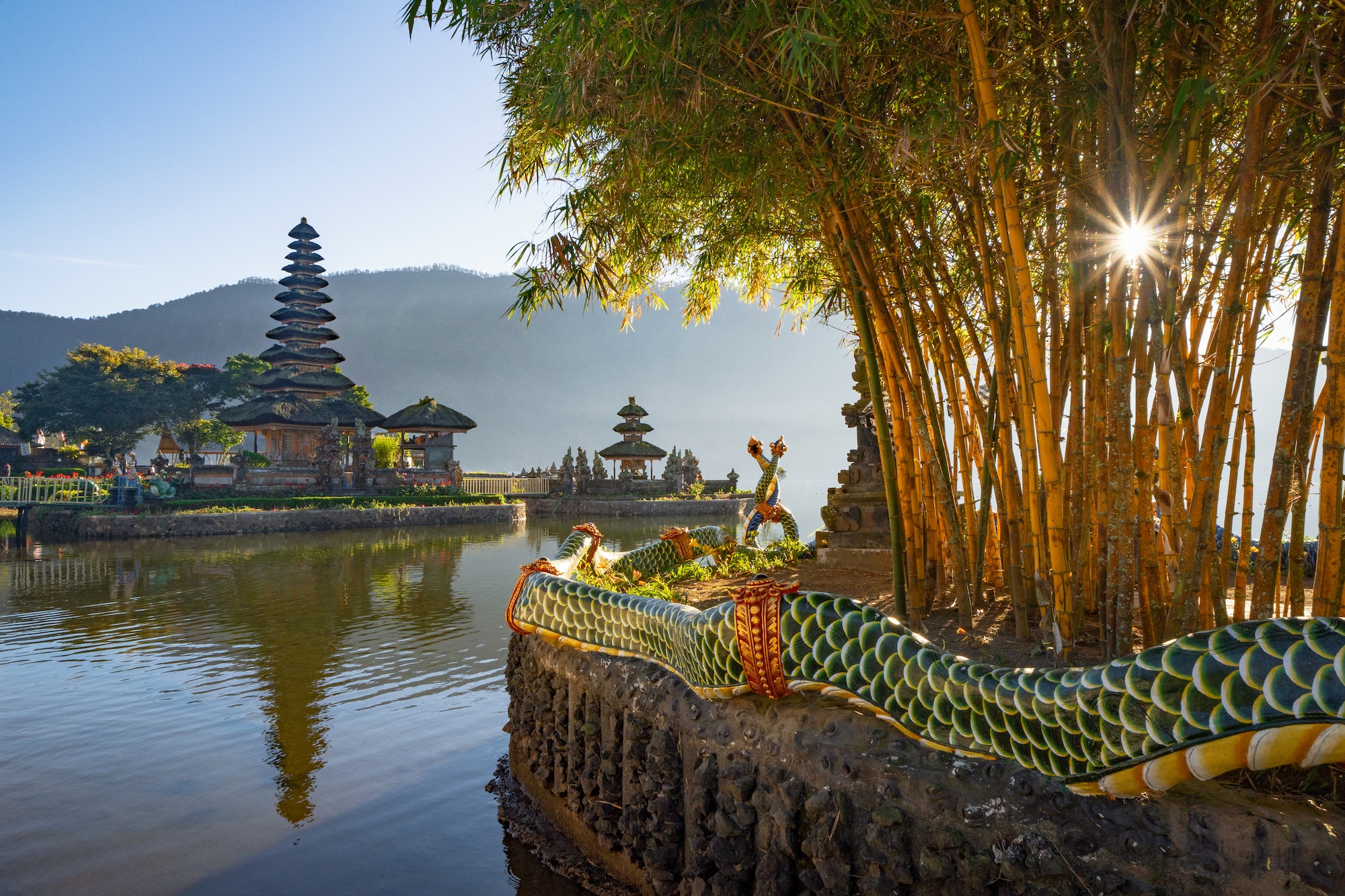 Nature landscape background in Java island, Indonesia