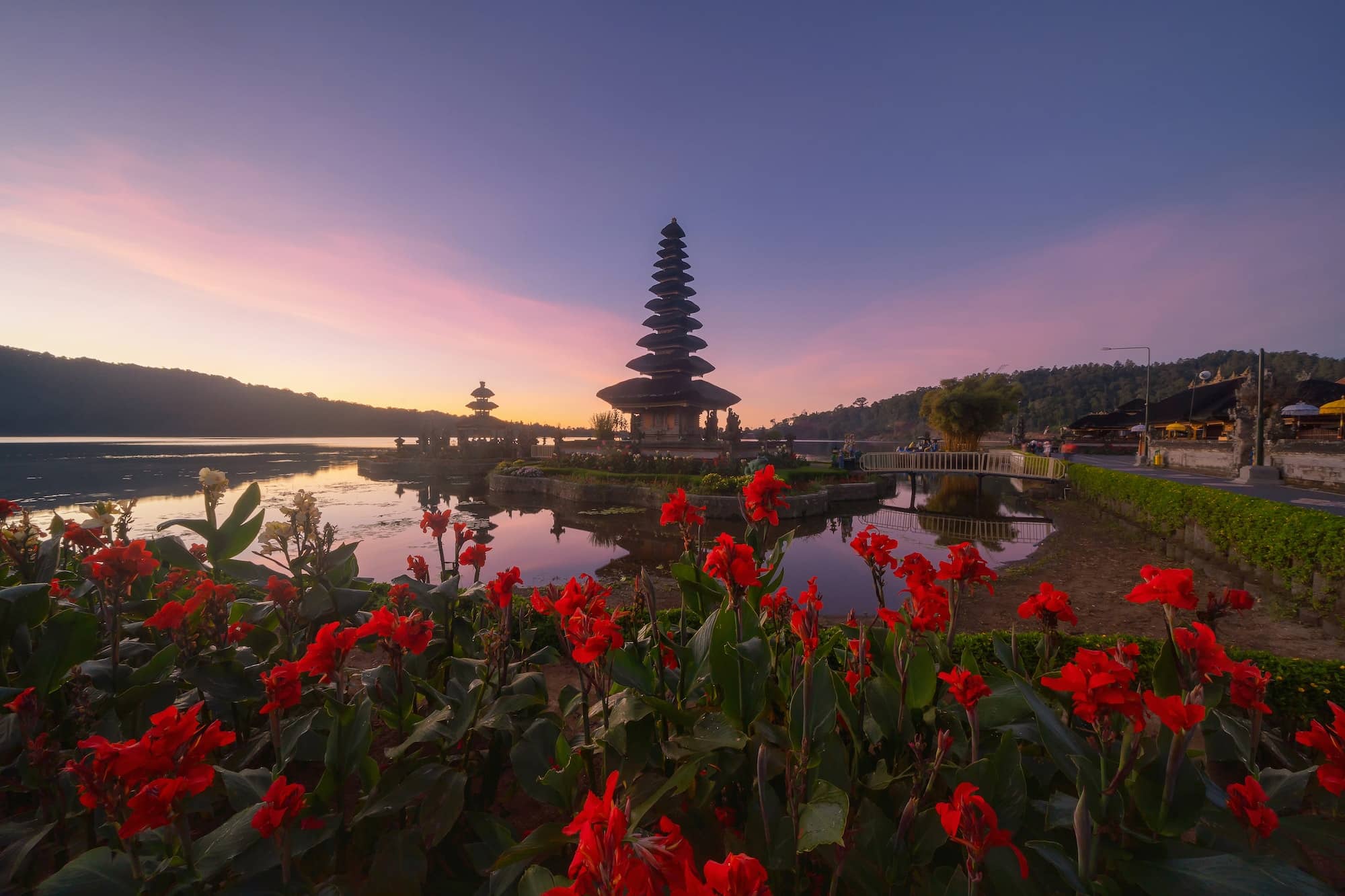 Nature landscape background in Java island, Indonesia