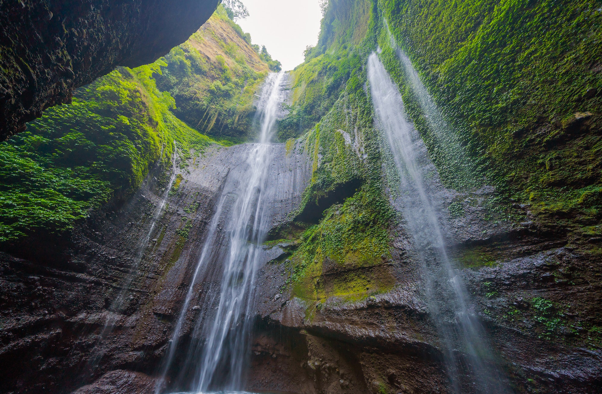 Nature landscape background in Java island, Indonesia