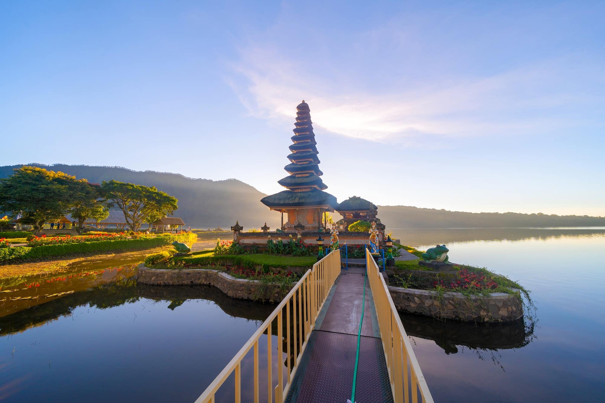 Nature landscape background in Java island, Indonesia