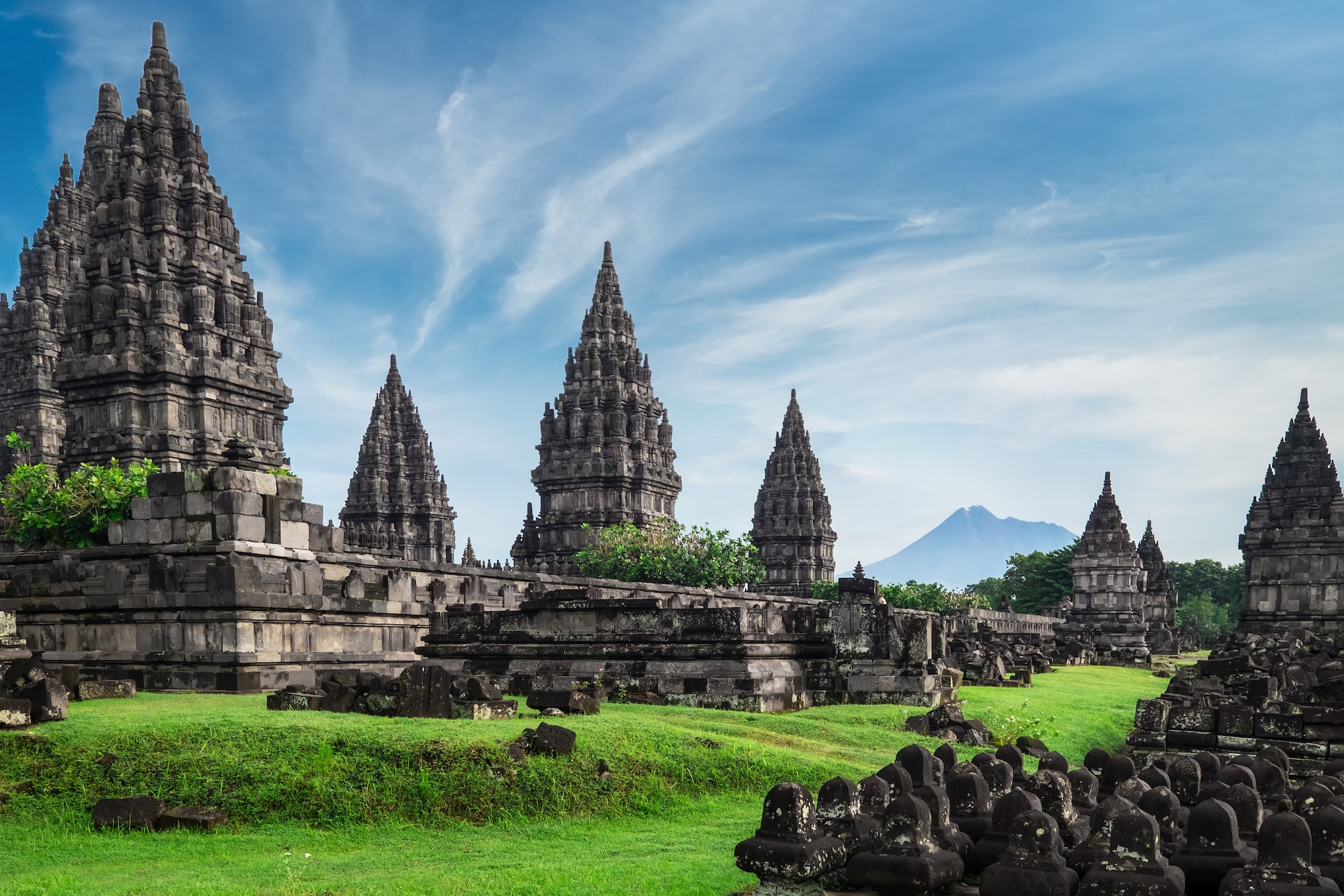 Prambanan lHindu temple ruins. Java, Indonesia.
