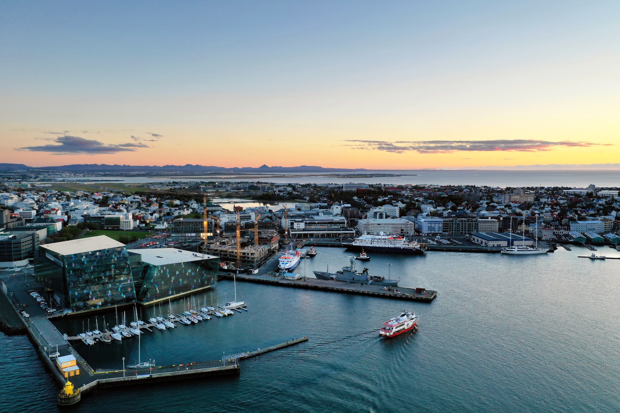 Reykjavik Harbor Sunset