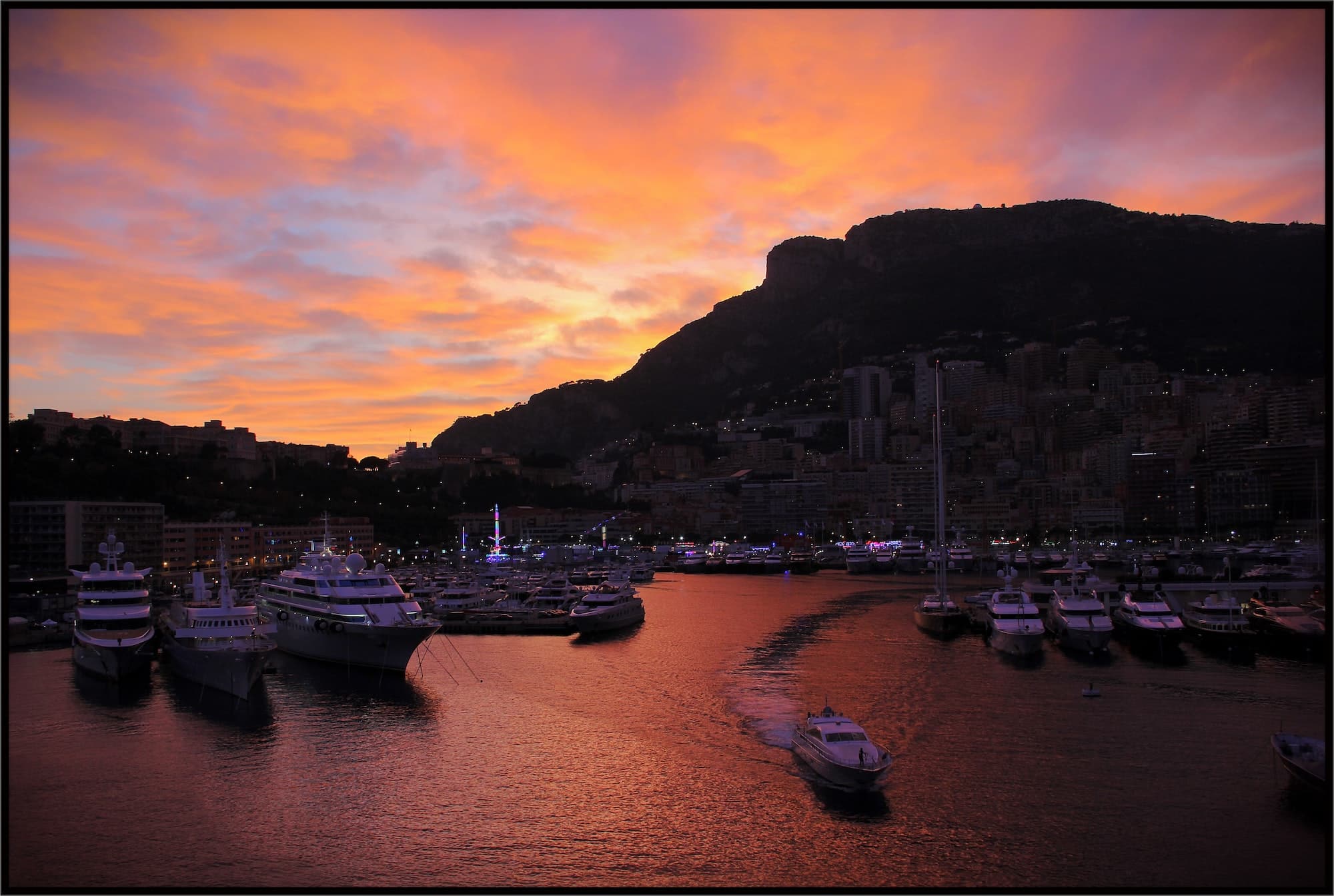 Sunset in Monte-Carlo
