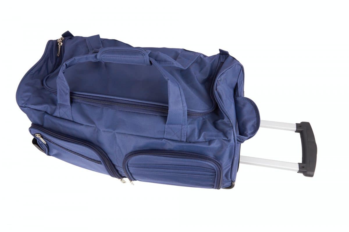 Large suitcase isolated
