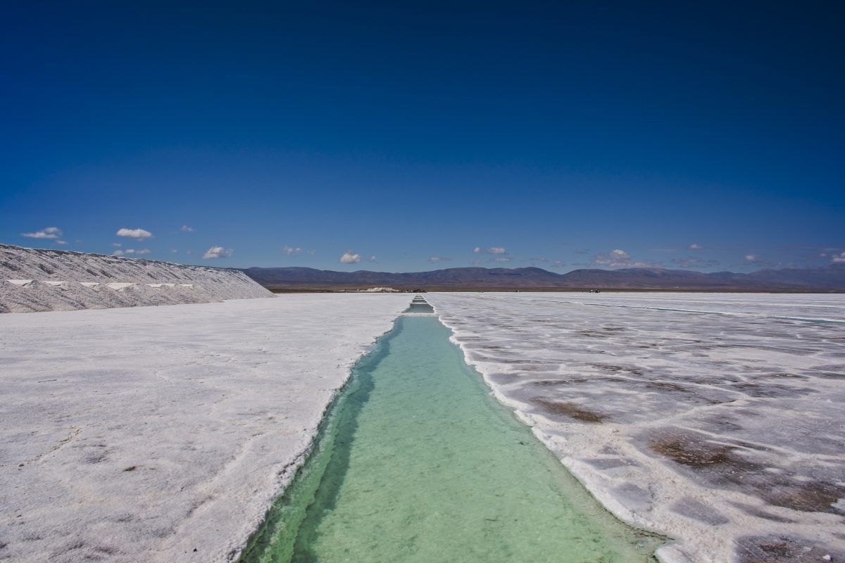 A view of Salinas Grandes, a saltworks in Jujuy, Argentina