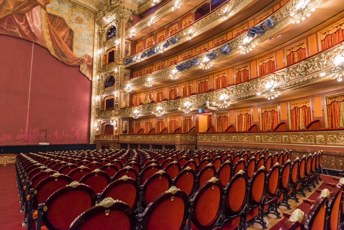 Buenos Aires, Argentina - February 1, 2018: Insides of the Teatro Colon theater